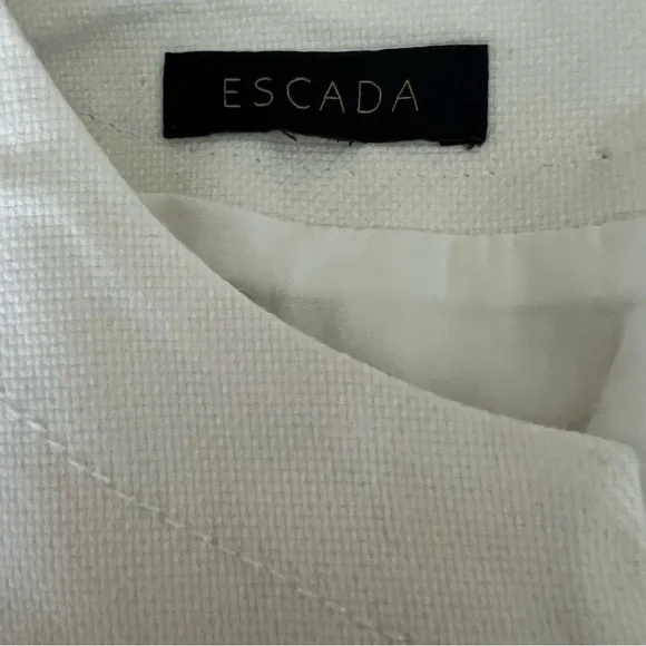 ESCADA white Sleeveless Dress with Pockets - Picture 7 of 7